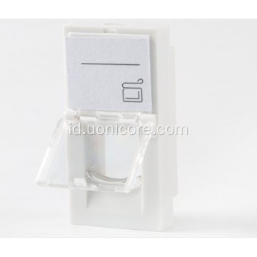 RJ45 1 port face plate tipe perancis